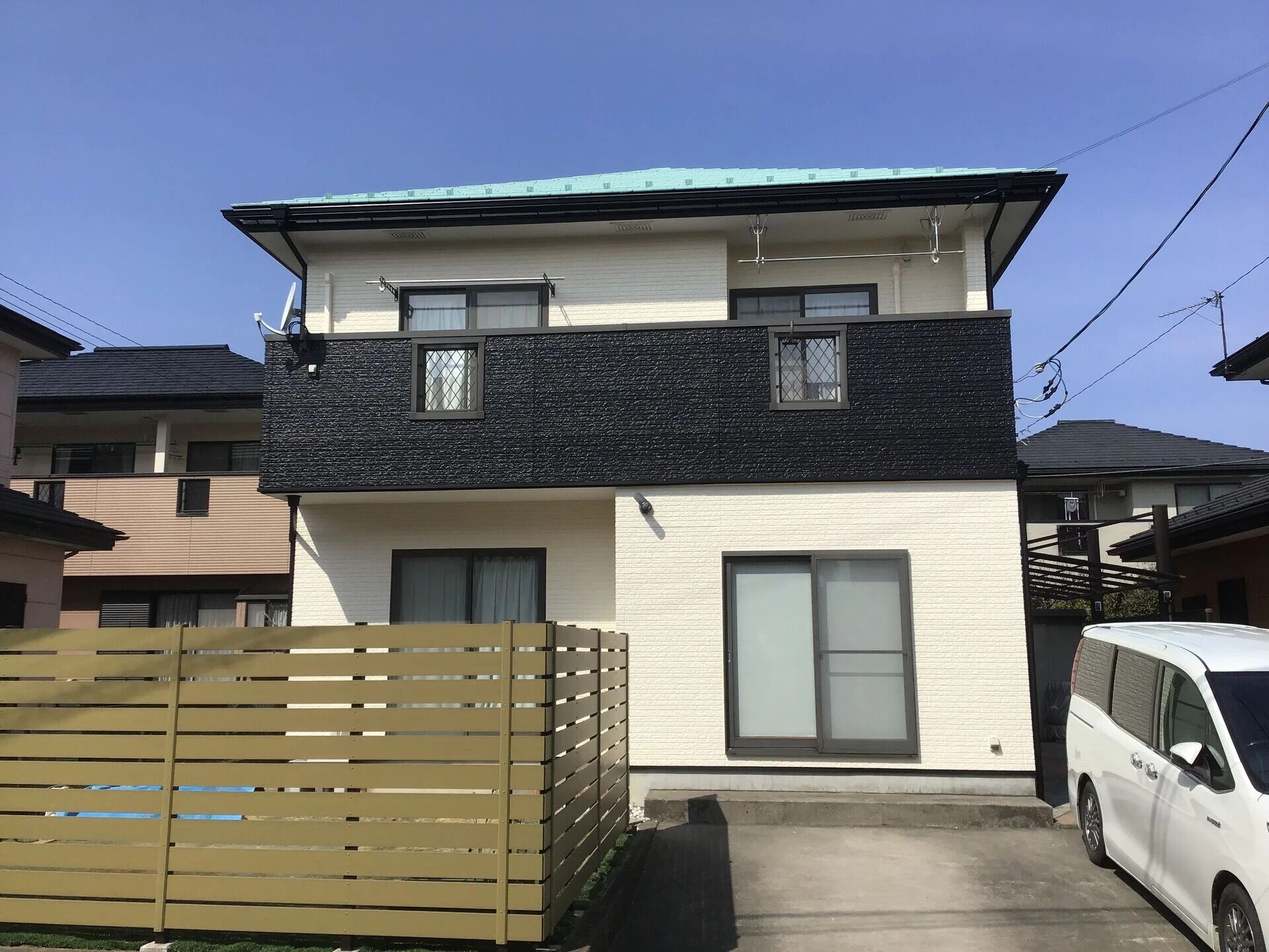 外装工事完成です。